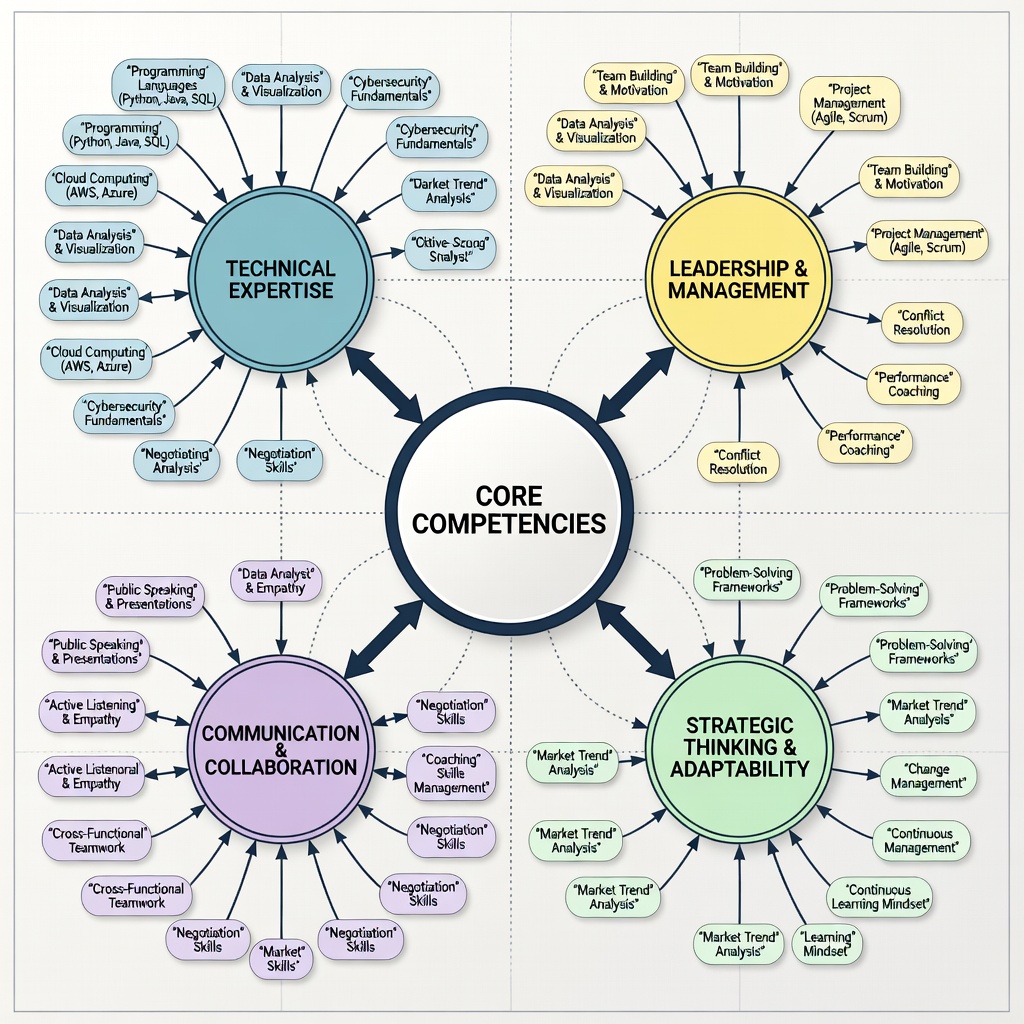 Mapa mental de habilidades profesionales