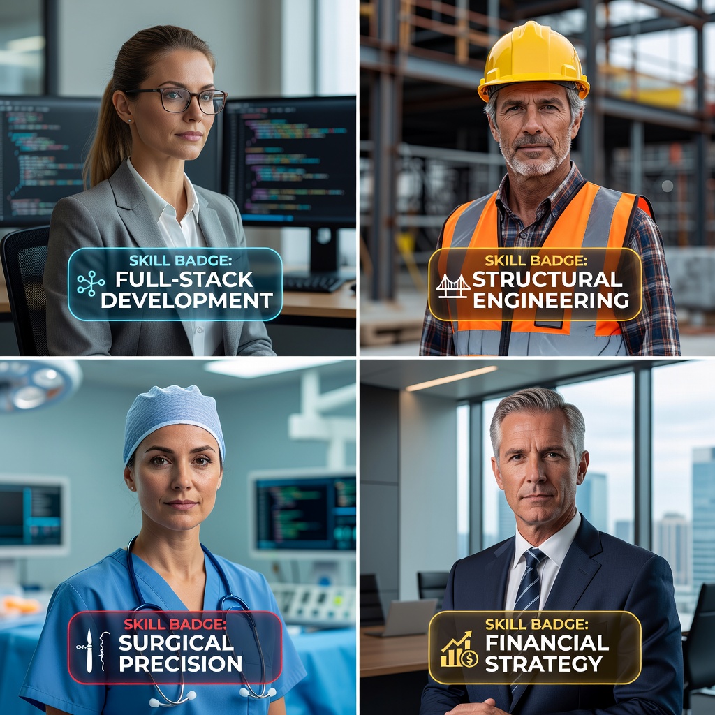 Retratos profesionales de habilidades