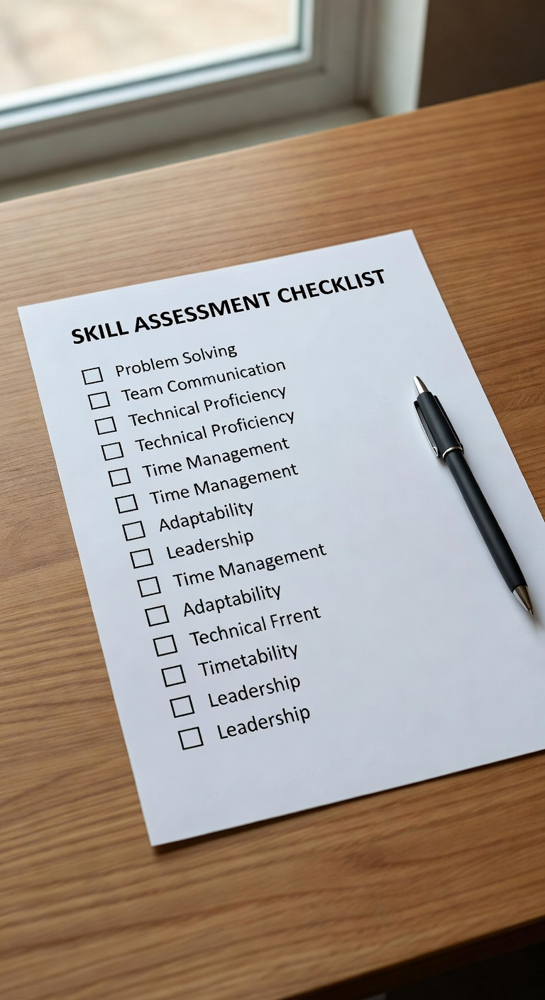 Lista de verificación de evaluación de habilidades