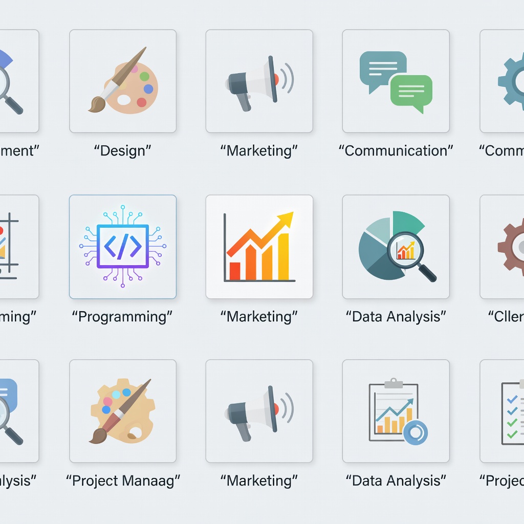 Rejilla de iconos de habilidades