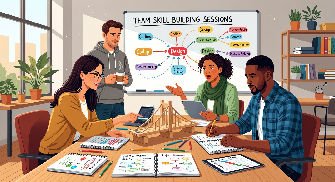 Colaboración del equipo de habilidades